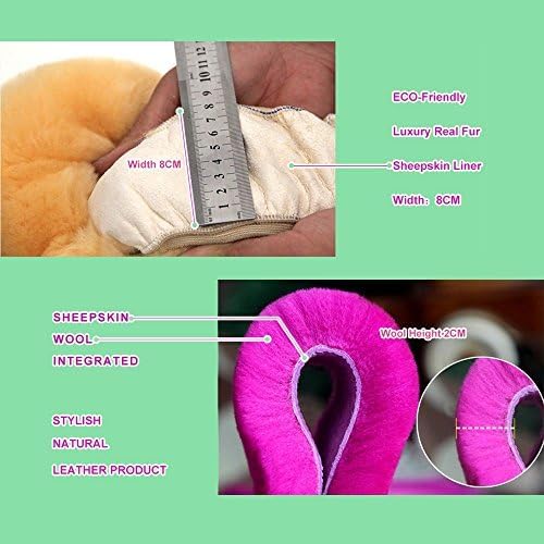 Soft Fluffy Plush Sheepskin Car Steering Wheel Cover, Fuzzy Fur Protector for Universal Car 14 1/2inch-15 1/2inch, Anti-Slip Comforting Auto Accessories (Misty Grey)