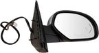Passenger Side Power Heated Mirror Chrome Cover Memory Turn Signal Blind Spot Compatible with 2009-2014 Chevrolet Tahoe Suburban 1500, 2009-2014 GMC Yukon XL 1500, 2009-2013 GMC Yukon GM1321525