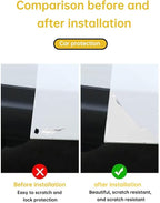 MSMJFSA 8 Pcs Clear Car Door Edge Guards, PU Bumper Protectors | Soft self-adhesive PU guards help protect car door edges from bumps and scratches; clear universal fit for cars, SUVs