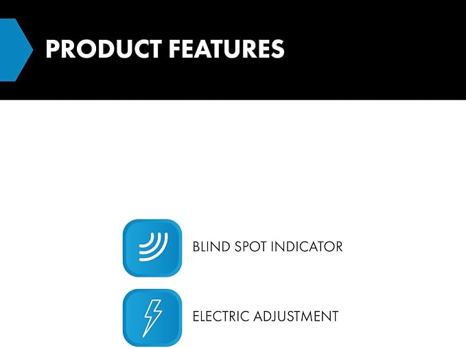 Driver and Passenger Side Power Mirror Set Paint to Match without Heat with Blind Spot Indicator Compatible with 2020-2023 Kia Soul KI1320238 KI1321238