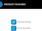Driver and Passenger Side Power Mirror Set Paint to Match without Heat with Blind Spot Indicator Compatible with 2020-2023 Kia Soul KI1320238 KI1321238