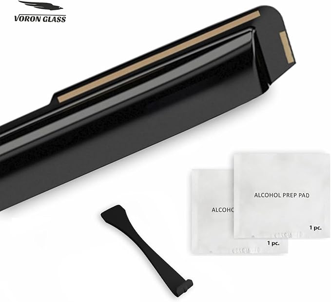 Voron Glass in-Channel Extra Durable Rain Guards for Trucks Toyota Tundra 2007-2021 Double Cab, Window Deflectors, Vent Window Visors, 4 Pieces - 230082