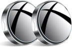 2Pcs Blind Spot Car Mirror, Automotive Side Blindspot Mirror for Car, 2.2" Round Car Rearview Mirror Accessories 360 Degree Rotating Vacuum Suction Cup for Cars, Suv, Van and Trucks (Silver)