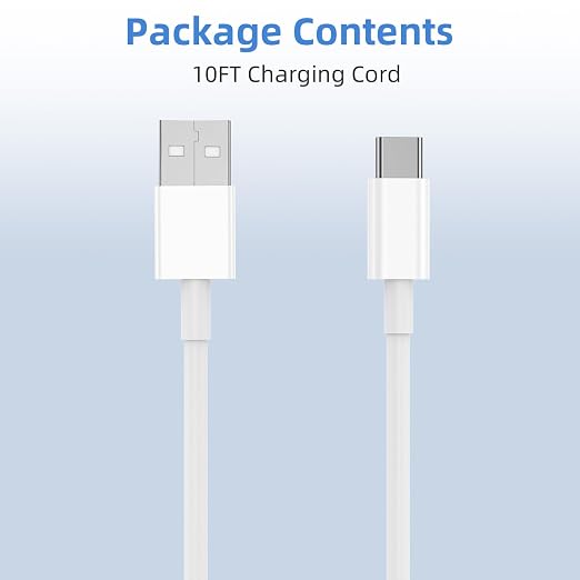 2Pack 10FT USB to USB C Fast Charging Cable for iPhone 17 16 15 Charger Long Cord, for Apple for iPhone 17 16 15/Pro/Pro Max/Plus Type C Car Carplay Cord for iPad Pro 12.9/11, Air 5th/4th Gen