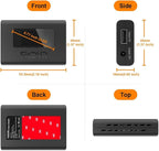 Dash Cam Power Adapter (12pin), Compatible with Toyota Tacoma Camry Corolla RAV4 and Lexus and More, 6 Types 5V 12V Output, LED Display, Built-in USB Power Source, Easy Install,D3-010