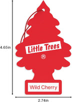 Car Air Freshener | Hanging Tree Provides Long Lasting Scent for Auto and Home | 24 Air Fresheners |Wild Cherry