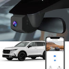 4K Dash Cam Suitable for Honda CR-V 2023-2026 (Black) LX EX EX-L Trail Sport Touring Hybrid, OEM Factory Look, UHD 2160P Video, WiFi & APP, Loop Recording, G-Sensor, Plug & Play, 64GB Card