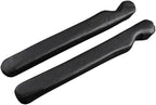 2PCS Car Seat Gap Filler, Soft Foam Leather No Drop Automotive Gap Stopper Between Seat and Console, Vehicle Seam Guard Gap Plug Crevice Catcher Blocker, Universal Fit (Black)