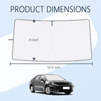 Car Windshield Sun Shade Compatible with Toyota Corolla 2020-2026,Oxford Cloth Sun Shade for Car Windshield with Foldable Design,Windshields Cover Suns Shades for Blocking Heat with Storage Bag