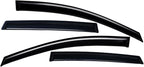 Extra Durable Outside-Mount Auto Vent Window Visor, Fits 2009-2013 Nissan Rogue, 2014-2015 Rogue Select, UV Protection Rain Guard, Original Wind Deflector, No-Drilling, Dark Smoke, 4-Pcs