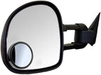2PCS Small Blind Spot Mirror, 3-inch Round HD Glass Convex Rear View Mirror, Strong Adhesive for Car, Van, SUV and Trucks (3"(75mm), Black Frame)