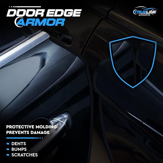 L Shaped Car Door Edge Guards - 30 FT Car Door Edge Protector - Ultra-Durable Door Edge Guard with 3M Adhesive, Universal Fitting, Scratch Protection for Car Doors, Lightweight
