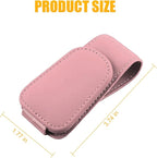 Sunglasses Holders for Car Sun Visor, Leather Eyeglasses Hanger Mounter, Magnetic Glasses Holder and Ticket Card Clip, Auto Interior Accessories Universal for SUV Pickup Truck