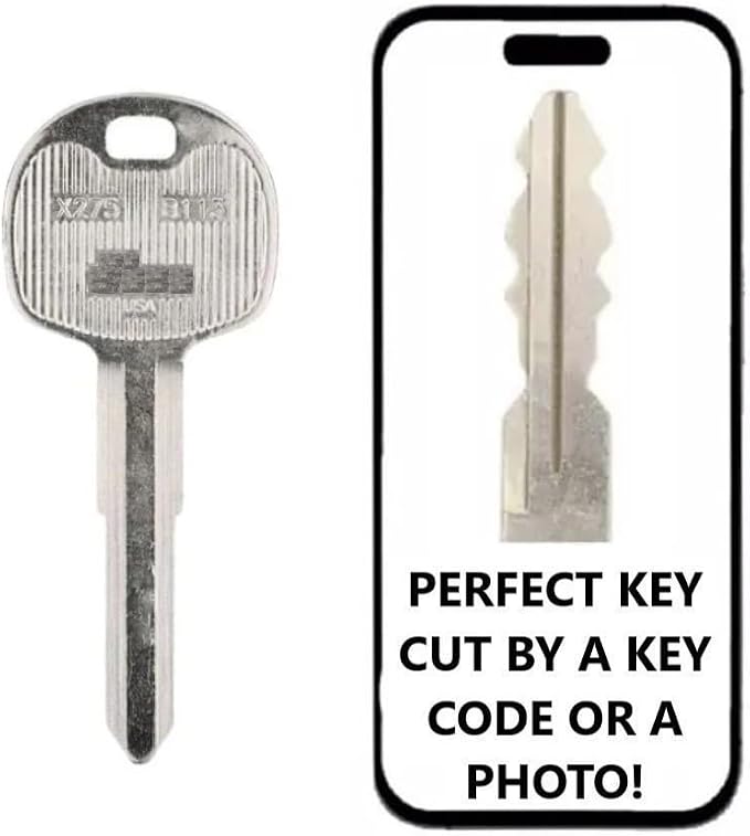 Key Cut Service + X275 / B113 ILCO Mechanical Metal Head Key Replacement for Isuzu NPR Trucks 2008-2012 / GMC Tiltmaster W7 2008-2011