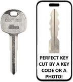 Key Cut Service + X275 / B113 ILCO Mechanical Metal Head Key Replacement for Isuzu NPR Trucks 2008-2012 / GMC Tiltmaster W7 2008-2011