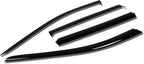 4Pcs Tape-On Window Visor Rain Guard Compatible with 2014-2017 Nissan Rogue, Rain Shields Vent Shade Wind Deflector, Acrylic