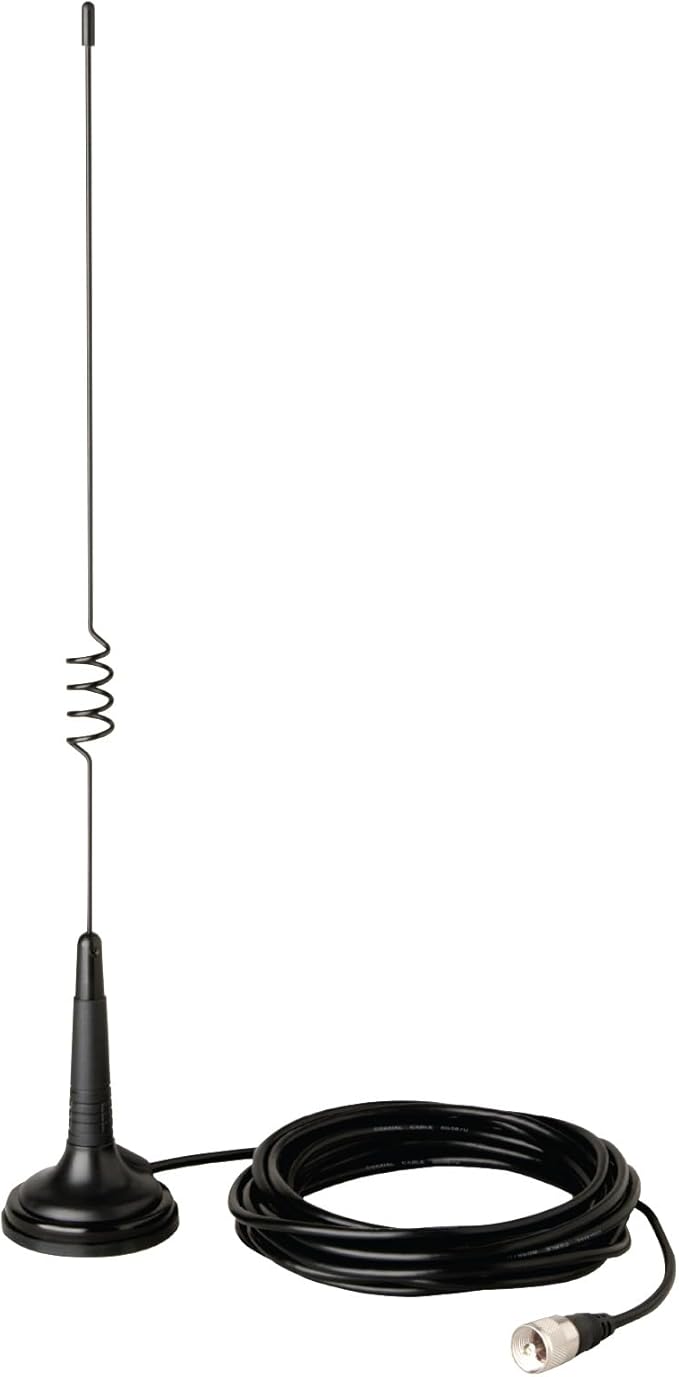 Cobra 75 All Road Wireless CB Radio, Black & HG A1000 18.5 inch Magnetic Mount CB Antenna – Heavy Duty Magnet, for use in Cars, SUVS Recreational Vehicles 100 Watt Power Handling Capability, Black
