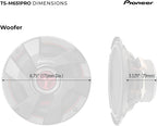 P.R.O. Series TS-M651PRO 6.5” Speakers (Pair) – 500W Max, Perfect for high-SPL Builds and pro-Level car Audio