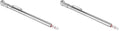 S-921 Pencil Tire Pressure Gauge, Passenger Car, with Built-in Deflator Valve, Durable Plated Brass, Pressure Measured in PSI & kPa (Pack of 2)