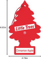 Car Air Freshener | Hanging Tree Provides Long Lasting Scent for Auto and Home | 24 Air Fresheners |Cinnamon Apple