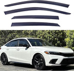 Outside Mount Window Visors Rain Guards for 2022-2026 Honda Civic Sedan - 4PCS Smoke Tint Side Window Deflectors, Easy Tape-On Installation, Weather Protection & Reduce Wind Noise,Car Accessories