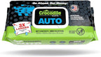 Auto Cleaning Wipes – 100 XL (15" x 10") Disposable Wipes for Car Engine Degreasing, Body Detailing & Tire Cleaning – Cuts Grease, Oil, Adhesives on Hands, Tools, Parts & More