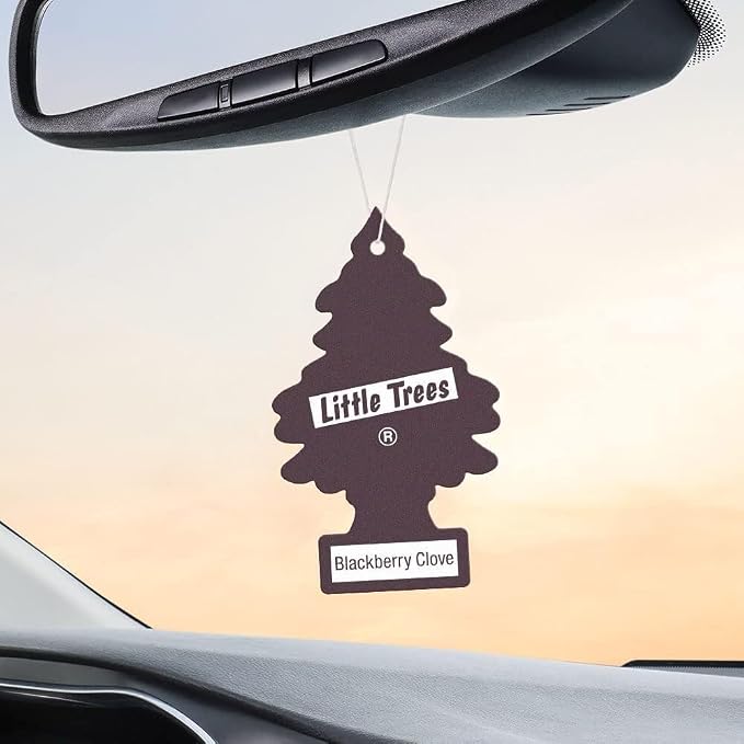 Car Air Freshener | Hanging Paper Tree for Home or Car | Blackberry Clove | Pack of 24