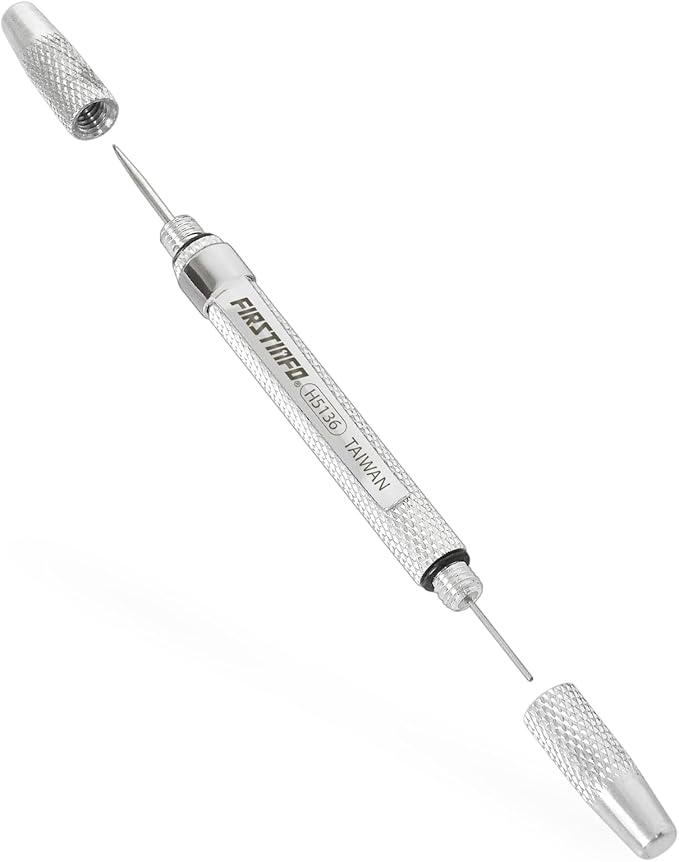 FIRSTINFO Windshield Washer Nozzle Cleaning Needle Tool | Corrosion Blockage Removal | Two needle sizes | Pocket-size body | Made in Taiwan