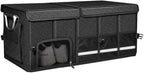 Trunk Organizer with Dedicated Shoe Compartment, Foldable Car Storage Organizer for SUV Sedan, Sturdy Automotive Organizer for Car Accessories Tools Sundries Black (X-Large)