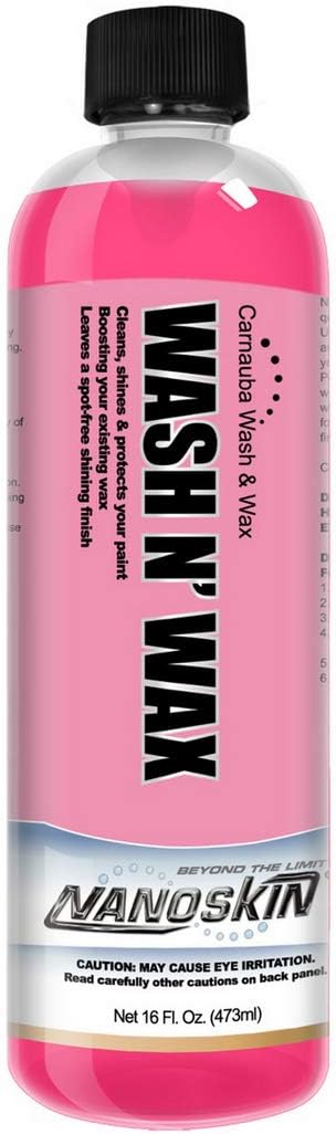 WASH N' WAX with Carnauba 16 Oz. - Cleans & Shines in One Step | Works with Foam Cannon, Foam Gun, Bucket Washes, Pressure Washer | Carnauba Wax Protection for Cars