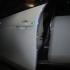 Door Edge Anti-Scratch Sticker Door Crash Bumper Crystal Bling Protection Tape Rubber Strip Sticker,Car Door Protector,Car Door Guard,Car Door Protection,90cm/35.4" Each One,4Pack/Set,Multicolor