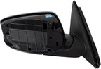 Passenger Side Mirror Assembly Electric Adjustment Non-Heated No Memory Black Compatible with 2008-2012 Honda Accord HO1321230