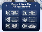 Magnetic Windshield Snow Cover for Ice and Snow, 3-Layer Heavy-Duty Car Cover with Side Mirror Protection, Windproof & Anti-Theft, Fits SUVs and Trucks, (65 x 53 in)