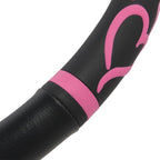 Universal Fit Universal Love Story Steering Wheel Cover - Rubber (Love Story Pink)