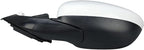 Left Driver Side Mirror Compatible with Honda Accord LX Sport 1.5T 2018-2025 Power Glass | Non-Heated | Paint to Match Repalces HO1320328 76258-TVA-A02 (3Pins-White)