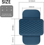 carleef Arm Rest Cover for Car,Leather+Memory Foam Center Console Cover with Storage Bags,Universal Middle Console Cover Car Accessories Interior for Most Cars Center Consoles (Blue)