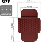 Arm Rest Cover for Car,Leather and Memory Foam Center Console Cover with Storage Bags,Universal Middle Console Cover Car Accessories Interior for Most Car Center Consoles (Red)