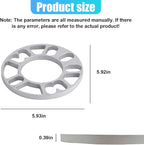 YoRise 2PCS 10 mm Car Wheel Spacers, PCD 100-120mm Aluminum Alloy Hub Centric Wheel Spacer for 4 & 5 Lug, Universal Car Tire Accessory for 4X100, 4X114.3, 5x108, 5x112, 5x120 Bolt Pattern(10MM)