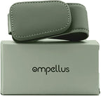 Magnetic Leather Sunglass Holder, Eyeglass Hanger Clip for Car Sun Visor, Suitable for Different Size Eyeglasses (Green, 1 Pack)