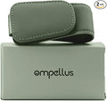Magnetic Leather Sunglass Holder for Car Sun Visor 2 Packs (Green) | Universal Fit; Soft Leather Warp