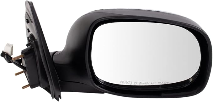 Passenger Side Mirror Assembly Electric Adjustment Non-Heated No Memory Chrome Compatible with 2003-2006 Toyota Tundra Crew Cab TO1321228