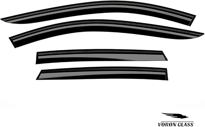Voron Glass Tape-on Extra Durable Rain Guards for Ford Escape 2020-2026, Window Deflectors, Vent Window Visors, 4 Pieces - 100412