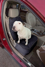 Car Seat Cover for Dogs – Durable Captains Seat & Front Seat Protector for Dogs, Waterproof, Non-Slip Car Seat Cover for Pets, Easy Install, Protects Vehicle from Dirt, Fur, Scratches (Black)