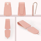 Sunglass Holder for Car Visor, Pink, 2 Packs | Suede Cloth, Magnetic, Organizer for Car Accessories