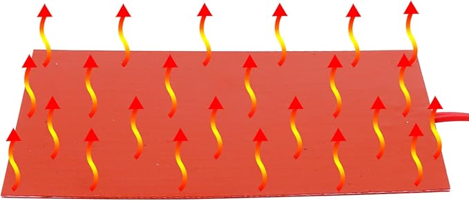 4PCS 12V 30W Silicone Heating Pad Rubber Flexible Heater Mat 80mm X 100mm