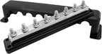 600A Bus Bar Heavy Duty Power Distribution Block 48V DC Busbar Box with 8X M10(3/8") Terminal Studs for Battery Marine Automotive RV Car Truck (Black)