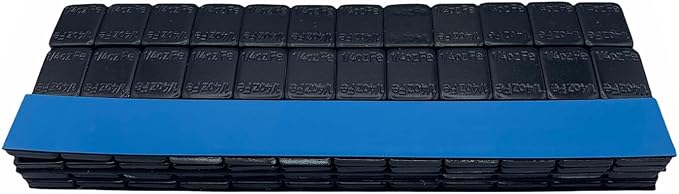 Stick On Wheel Weights - 0.25-ounce, Black Colored Coating, Blue Adhesive Tape - Professional Quality Tire Balancer Stickers - Durable Car, Vehicle, Automobile Accessories, Parts -Pack of 4320