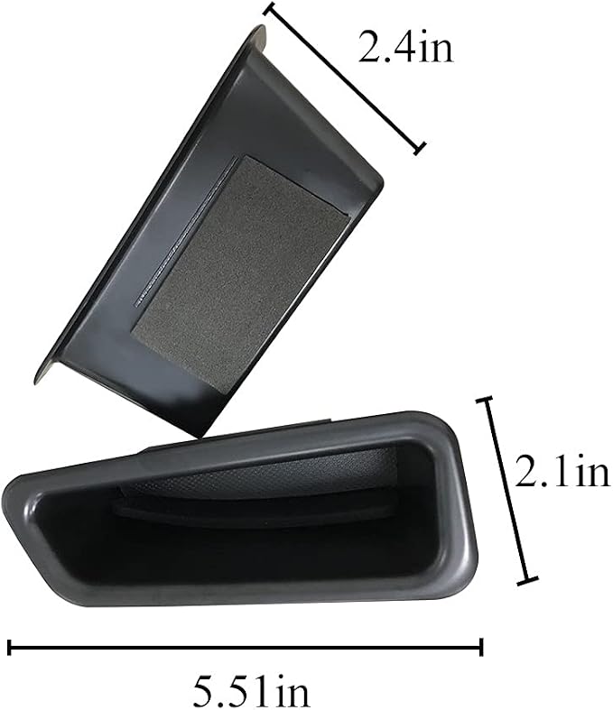 Front Row Door Side Storage Box Compatible with Volvo S60 2009-2017 2018 V60 2009-2017 2018 Armrest Phone Container Door Organizer Handle Pocket ABS Tray Insert Glove Pallet