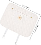 Floral Back Seat Protector Kick Mat with Storage Pockets Anti-kick Car Seat Back Cover for Dirt and Damage Prevention Fit Car Accessories