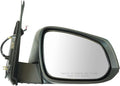 Passenger Side Power Heated Textured Black Mirror Compatible with 2016-2023 Toyota Tacoma TO1321348 TO1321356